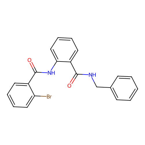 N-[2-(benzylcarbamoyl)phenyl]-2-bromobenzamide structure