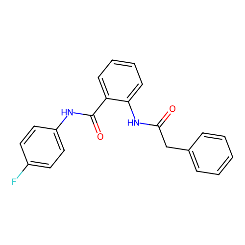 N-(4-fluorophenyl)-2-[(phenylacetyl)amino]benzamide structure