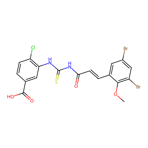 4-CHLORO-3-[[[[3- -1-OXO-2-PROPENYL]AMINO]THIOXOMETHYL]AMINO]-BENZOICACID structure