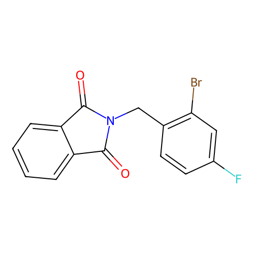 N-(2-Bromo-4-fluorobenzyl)phthalimide structure