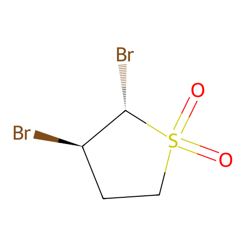 (2S,3R)-2,3-dibromothiolane 1,1-dioxide structure