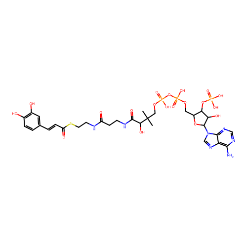 caffeoyl-coenzyme A structure