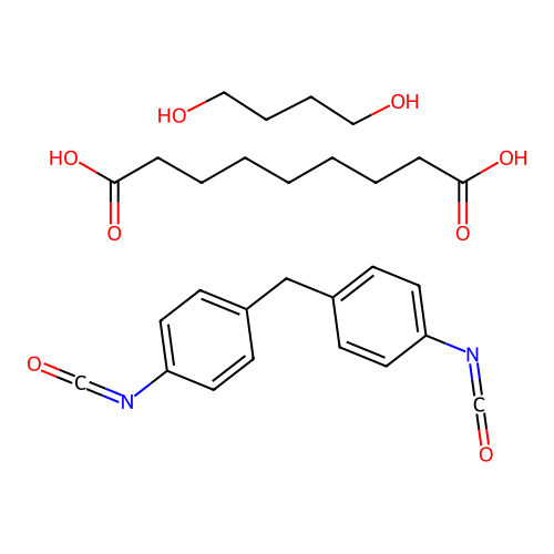 (C15-H10-N2-O2.C9-H16-O4.C4-H10-O2)x- structure