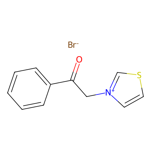 N-Phenacylthiazolium bromide structure