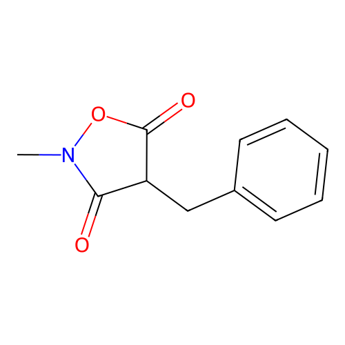 4-Benzyl-2-methyl-3,5-isoxazolidinedione structure