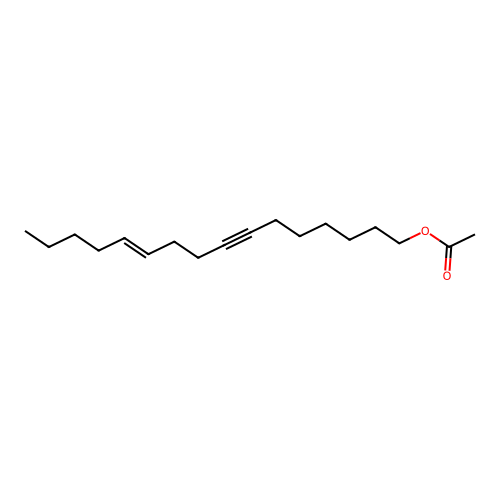 11-Hexadecen-7-yn-1-ol, 1-acetate, (11E)- structure