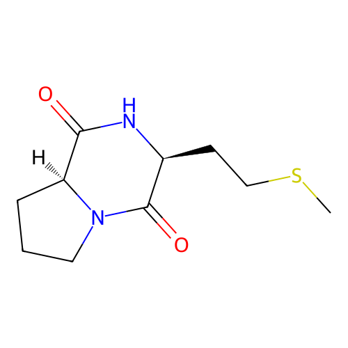 Cyclo(-Met-Pro) structure
