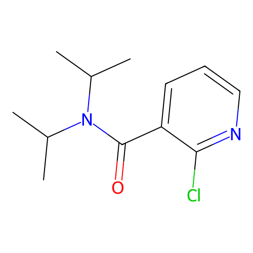 2-Chloro 3-diisopropylaminocarbonyl pyridine structure