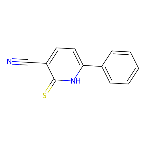 6-Phenyl-2-sulfanylpyridine-3-carbonitrile structure