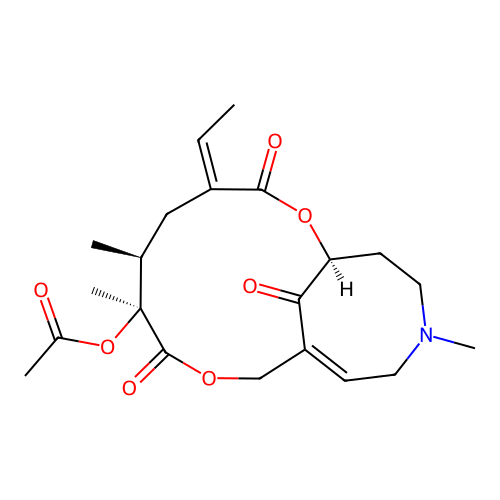 Acetylsenkirkine structure