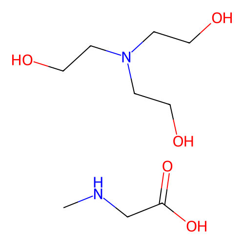Triethanolamine cocoyl sarcosinate structure