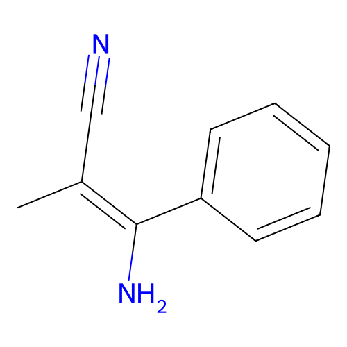 3-Amino-2-methyl-3-phenyl-acrylonitrile structure