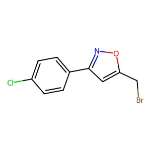 Isoxazole, 5-bromomethyl-3-(p-chlorophenyl)- structure