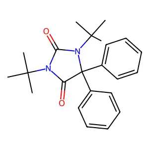 1,3-Di-tert-butyl-5,5-diphenylimidazolidine-2,4-dione structure