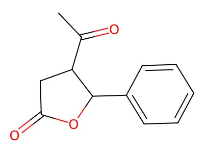 4-Acetyl-5-phenyloxolan-2-one structure