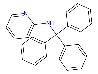 N-(Triphenylmethyl)pyridin-2-amine structure