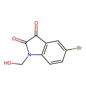 5-Bromo-1-hydroxymethyl-1H-indole-2,3-dione structure