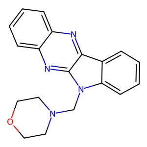 4-(Indolo[3,2-b]quinoxalin-6-ylmethyl)morpholine structure