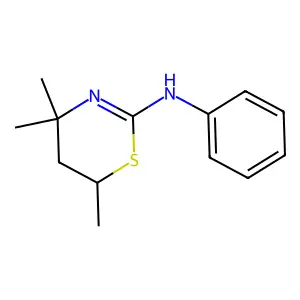 4H-1,3-Thiazin-2-amine, 5,6-dihydro-4,4,6-trimethyl-N-phenyl- structure