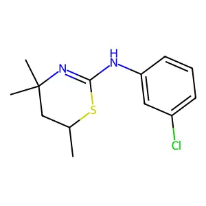 4H-1,3-Thiazin-2-amine, N-(3-chlorophenyl)-5,6-dihydro-4,4,6-trimethyl- structure