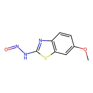 2-Benzothiazolamine, 6-methoxy-N-nitroso- structure