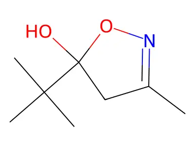5-(Tert-butyl)-3-methyl-4,5-dihydroisoxazol-5-ol structure