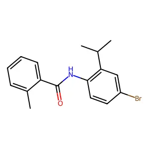 N-[4-bromo-2-(propan-2-yl)phenyl]-2-methylbenzamide structure