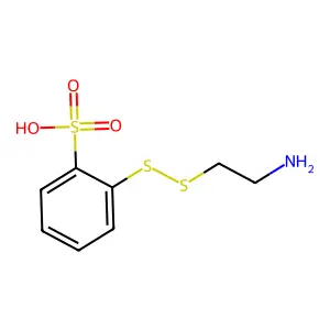 Benzenesulfonic acid, o-((2-aminoethyl)dithio)- structure