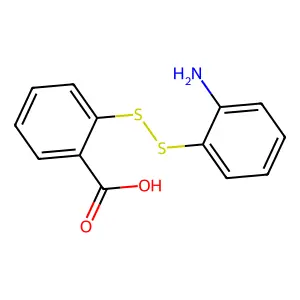 2-((2-Aminophenyl)dithio)benzoic acid structure