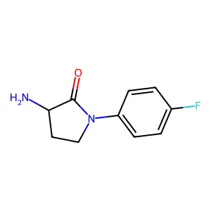 3-Amino-1-(4-fluorophenyl)pyrrolidin-2-one structure