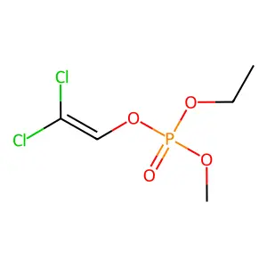 Phosphoric acid, 2,2-dichloroethenyl ethyl methyl ester structure