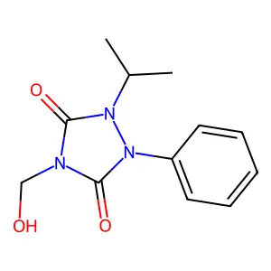 Bicarbamimide, N-(hydroxymethyl)-2-isopropyl-3-phenyl- structure