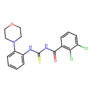 2,3-dichloro-N-[(2-morpholin-4-ylphenyl)carbamothioyl]benzamide structure