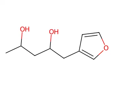 1-(Furan-3-yl)pentane-2,4-diol structure