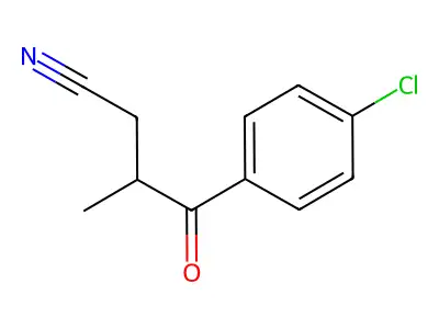 4-Chloro-beta-methyl-gamma-oxobenzenebutanenitrile structure