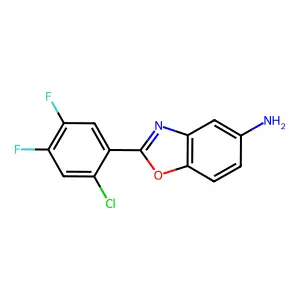 2-(2-Chloro-4,5-difluorophenyl)-1,3-benzoxazol-5-amine structure