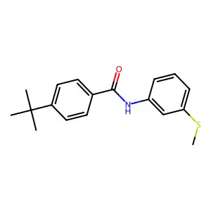 4-tert-butyl-N-(3-methylsulfanylphenyl)benzamide structure