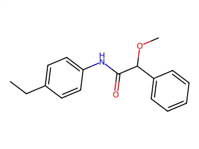 N-(4-ethylphenyl)-2-methoxy-2-phenylacetamide structure