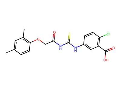 2-CHLORO-5-[[[[ ACETYL]AMINO]THIOXOMETHYL]AMINO]-BENZOICACID structure