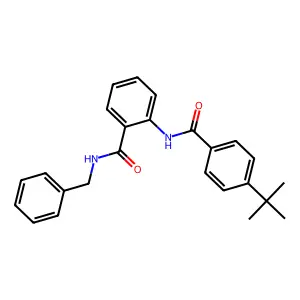 N-benzyl-2-[(4-tert-butylbenzoyl)amino]benzamide structure
