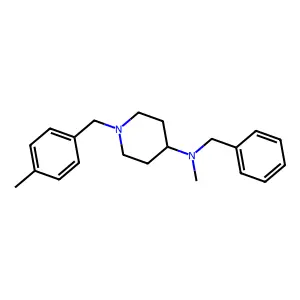 N-benzyl-N-methyl-1-[(4-methylphenyl)methyl]piperidin-4-amine structure