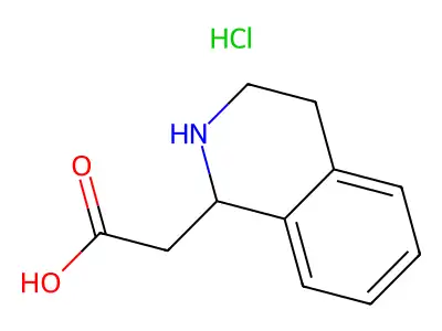 2-(1,2,3,4-tetrahydroisoquinolin-1-yl)acetic Acid Hydrochloride structure