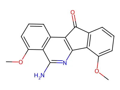 5-Amino-4,7-dimethoxy-11H-indeno(1,2-c)isoquinolin-11-one structure