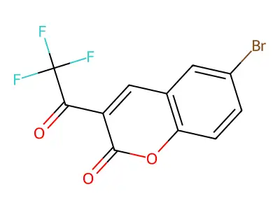6-Bromo-3-(trifluoroacetyl)coumarin structure