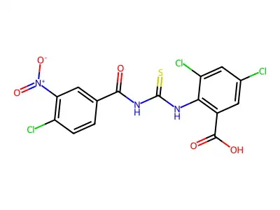 3,5-DICHLORO-2-[[[ AMINO]THIOXOMETHYL]AMINO]-BENZOICACID structure