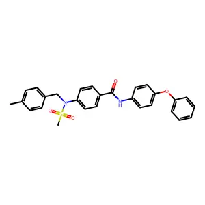 4-[(4-methylbenzyl)(methylsulfonyl)amino]-N-(4-phenoxyphenyl)benzamide structure