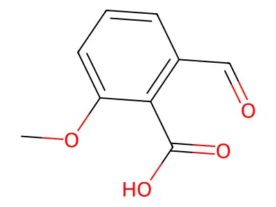 2-Formyl-6-methoxybenzoic acid structure