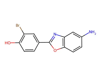 4-(5-Amino-1,3-benzoxazol-2-yl)-2-bromophenol structure