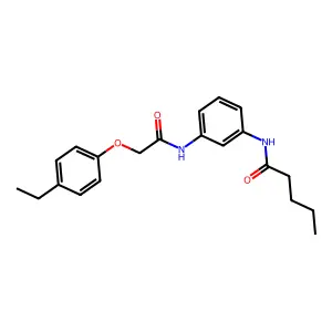 N-[3-[[2-(4-ethylphenoxy)acetyl]amino]phenyl]pentanamide structure