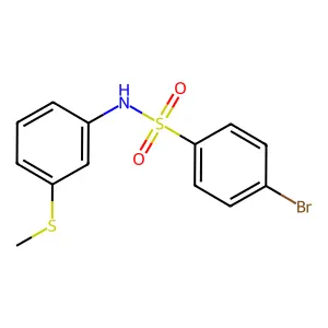 4-bromo-N-[3-(methylsulfanyl)phenyl]benzenesulfonamide structure